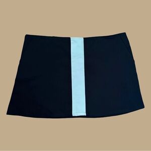 Y2K 2000s Black & White Micro Mini Skirt